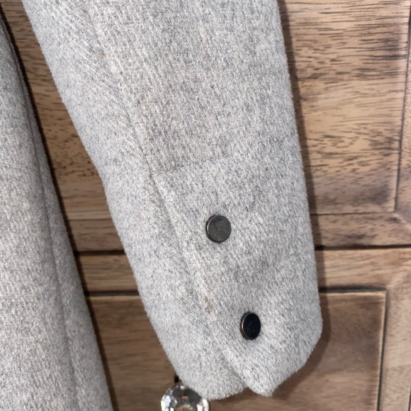 Womens Heather Gray Coat - Picture 6 of 7